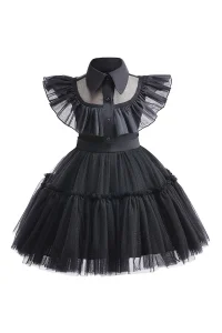 Addams Family Cosplay Cosplay Mesh Dress, this dress is perfect for banquets and performances