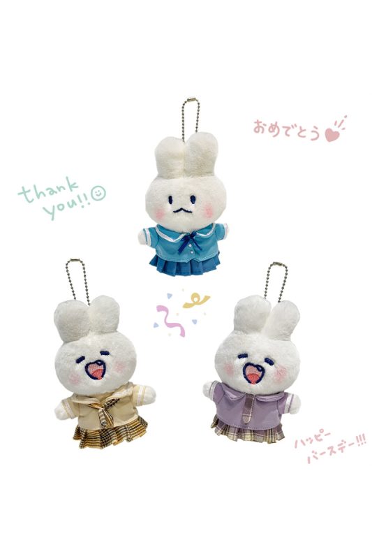 Unikorn Cute Rabbit JK Uniform Plush Doll