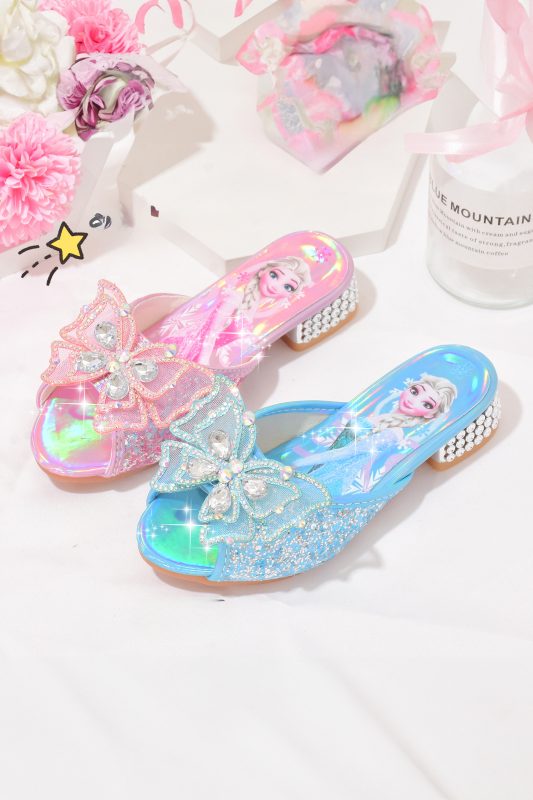 Unikorn Frozen bow decorative slippers