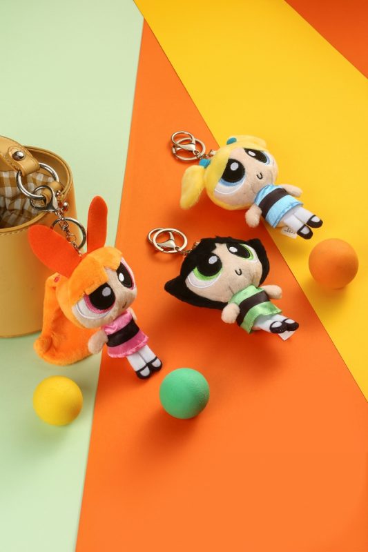 Unikorn Powerpuff Girls Plush Keychain