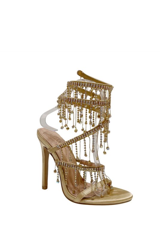 Unikorn rhinestone wrap sandals